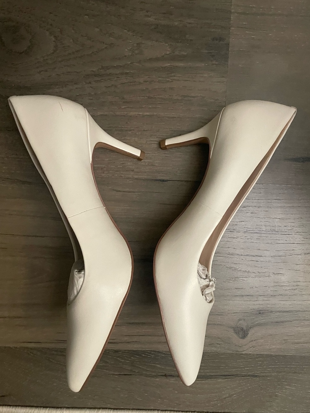Essex Lane White Pointed-Toe Stiletto Pumps